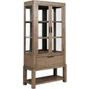 The appearance of Skyline Potter Display Cabinet designed by American Drew in the modern / contemporary interior design. This medium stain piece of furniture was selected by 1StopBedrooms from Skyline Collection to add a touch of cosiness and style into your home. Sku: 010-830. Material: Wood.
