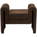The appearance of Sloan Velvet Single Seater Bench In Brown designed by Meridian in the modern / contemporary interior design. This brown piece of furniture  was selected by 1StopBedrooms from Sloan Collection to add a touch of cosiness and style into your home. Sku: 180Brown. Material: Velvet.