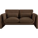 The appearance of Sloan Velvet Fabric Loveseat In Brown designed by Meridian in the modern / contemporary interior design. This brown piece of furniture  was selected by 1StopBedrooms from Sloan Collection to add a touch of cosiness and style into your home. Sku: 199Brown-L. Material: Velvet.