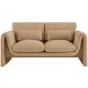 The appearance of Sloan Velvet Fabric Loveseat In Camel designed by Meridian in the modern / contemporary interior design. This camel piece of furniture was selected by 1StopBedrooms from Sloan Collection to add a touch of cosiness and style into your home. Sku: 199Camel-L. Material: Velvet.