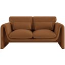 The appearance of Sloan Velvet Fabric Loveseat In Saddle designed by Meridian in the modern / contemporary interior design. This saddle piece of furniture was selected by 1StopBedrooms from Sloan Collection to add a touch of cosiness and style into your home. Sku: 199Saddle-L. Material: Velvet.