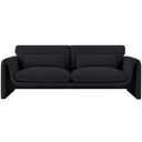 The appearance of Sloan Velvet Fabric Sofa In Black designed by Meridian in the modern / contemporary interior design. This black piece of furniture was selected by 1StopBedrooms from Sloan Collection to add a touch of cosiness and style into your home. Sku: 199Black-S. Material: Velvet.