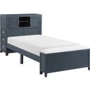 The appearance of Sloane Twin Bookcase Platform Bed with Hidden Desk, Stool and Storage Bench In Blue designed by Homelegance in the traditional interior design. This blue piece of furniture was selected by 1StopBedrooms from Sloane Collection to add a touch of cosiness and style into your home. Sku: B2024BUBC-1;B2024BUBC-3. Bed Type: Platform Bed. Material: Wood. Bed Size: Twin.