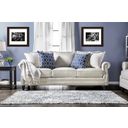 The appearance of Giovanni Beige Sofa designed by Furniture of America in the transitional interior design. This beige piece of furniture was selected by 1StopBedrooms from Giovanni Collection to add a touch of cosiness and style into your home. Sku: SM2672-SF. Material: Fabric. Key Features: Nailhead Trim.
