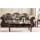 The appearance of Jamael Brown Sofa designed by Furniture of America in the traditional interior design. This brown piece of furniture was selected by 1StopBedrooms from Jamael Collection to add a touch of cosiness and style into your home. Sku: SM6405-SF. Material: Fabric.
