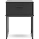The appearance of Socalle Nightstand In Black designed by Signature Design by Ashley in the transitional interior design. This black piece of furniture was selected by 1StopBedrooms from Socalle Collection to add a touch of cosiness and style into your home. Sku: EB1865-291. Material: Wood.