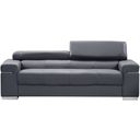 Soho Grey Leather Sofa