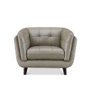 Solana Leather Chair In Chico Slate