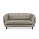 Solana Leather Loveseat In Chico Slate