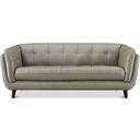 Solana Leather Sofa In Chico Slate