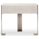 The appearance of Solaria 1-Drawer Nightstand designed by Bernhardt in the modern / contemporary interior design. This weathered bone piece of furniture was selected by 1StopBedrooms from Solaria Collection to add a touch of cosiness and style into your home. Sku: 310232. Material: Metal.