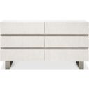 The appearance of Solaria 6 Drawer Dresser designed by Bernhardt in the modern / contemporary interior design. This weathered bone piece of furniture was selected by 1StopBedrooms from Solaria Collection to add a touch of cosiness and style into your home. Sku: 310042. Material: Wood.