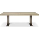 The appearance of Solaria Rectangular Dining Table designed by Bernhardt in the modern / contemporary interior design. This dune/shiny nickel piece of furniture  was selected by 1StopBedrooms from Solaria Collection to add a touch of cosiness and style into your home. Sku: 310224. Material: Metal. Table Top Shape: Rectangular. Size: 44" x 88".
