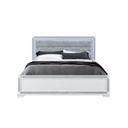 The appearance of Soleil King Upholstered Bed In White designed by Global Furniture USA in the modern / contemporary interior design. This white piece of furniture was selected by 1StopBedrooms from Soleil Collection to add a touch of cosiness and style into your home. Sku: SOLEIL-WHITE-KB-HB/FB/SLATS;SOLEIL-WHITE-QB/KB-SR. Bed Size: King. Material: MDF. Bed Type: Upholstered Bed.