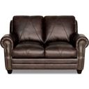 The appearance of Solomon Italian Leather Loveseat (Choca) designed by Luke Leather in the modern / contemporary interior design. This choca piece of furniture  was selected by 1StopBedrooms from Solomon Collection to add a touch of cosiness and style into your home. Sku: Solomon-L-Choca. Material: Leather.
