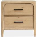 The appearance of Somerset Drawer Nightstand In Butternut designed by Magnussen in the modern / contemporary interior design. This butternut piece of furniture  was selected by 1StopBedrooms from Somerset Collection to add a touch of cosiness and style into your home. Sku: B5684-01. Material: Oak Veneer.