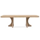 Somerset Extendable Trestle Dining Table In Butternut