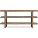 The appearance of Sonnet Console Table In Medium Wood designed by Hooker in the transitional interior design. This medium wood piece of furniture was selected by 1StopBedrooms from Sonnet Collection to add a touch of cosiness and style into your home. Sku: 6072-85001-85. Material: Wood.