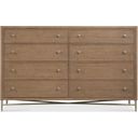 The appearance of Sonnet Eight Drawer Dresser In Medium Wood designed by Hooker in the transitional interior design. This medium wood piece of furniture was selected by 1StopBedrooms from Sonnet Collection to add a touch of cosiness and style into your home. Sku: 6072-90002-85. Material: Oak Veneer.