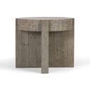 The appearance of Sonoma 26 Inch Round End Table In Distressed Gray designed by Classic Home in the transitional interior design. This distressed gray piece of furniture  was selected by 1StopBedrooms from Sonoma Collection to add a touch of cosiness and style into your home. Sku: 51031213. Material: Reclaimed Pine.