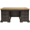 The appearance of Sonoma Double Pedestal Executive Desk In Dark Roast designed by Martin Furniture in the traditional interior design. This dark roast piece of furniture was selected by 1StopBedrooms from Sonoma Collection to add a touch of cosiness and style into your home. Sku: IMSA680. Material: Wood.