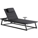 The appearance of South Beach Chaise Lounge In Obsidian designed by Tommy Bahama in the modern / contemporary interior design. This obsidian piece of furniture was selected by 1StopBedrooms from South Beach Collection to add a touch of cosiness and style into your home. Sku: 3940-75. Material: Aluminum.