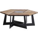 South Beach Hexagonal Cocktail Table In Obsidian