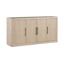 The appearance of South Bend Server In Cloud White designed by Liberty in the modern / contemporary interior design. This cloud white piece of furniture  was selected by 1StopBedrooms from South Bend Collection to add a touch of cosiness and style into your home. Sku: 306W-SR7236. Material: Solid Rubberwood.