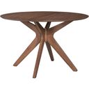 The appearance of Space Savers Satin Walnut Round Leg Dining Table designed by Liberty in the transitional interior design. This brown piece of furniture  was selected by 1StopBedrooms from Space Savers Collection to add a touch of cosiness and style into your home. Sku: 198-T4747. Table Top Shape: Round. Material: Wood. Size: 47".