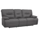 The appearance of Spartacus Haze Dual Power Reclining Sofa with Power Headrest designed by Parker House in the modern / contemporary interior design. This gray piece of furniture  was selected by 1StopBedrooms from Spartacus Collection to add a touch of cosiness and style into your home. Sku: MSPA#832PH-HAZ. Material: Polyester.
