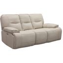 The appearance of Spartacus Oyster Dual Power Reclining Sofa with Power Headrest designed by Parker House in the modern / contemporary interior design. This cream piece of furniture  was selected by 1StopBedrooms from Spartacus Collection to add a touch of cosiness and style into your home. Sku: MSPA#832PH-OYS. Material: Polyester.