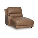 The appearance of Spear Hill Left-Arm Facing Press Back Power Chaise In Caramel designed by Signature Design by Ashley in the modern / contemporary interior design. This caramel piece of furniture  was selected by 1StopBedrooms from Spear Hill Collection to add a touch of cosiness and style into your home. Sku: NCU6260679. Material: Leather Match.