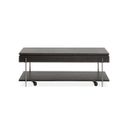 Spencer Lift Top Storage Cocktail Table With Casters In Dark Briarsmoke