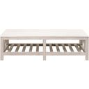 The appearance of Bella Antique Spruce Coffee Table In White Wash Pine designed by Essentials For Living in the transitional interior design. This white wash pine piece of furniture  was selected by 1StopBedrooms from Bella Antique Collection to add a touch of cosiness and style into your home. Sku: 8019.WW-PNE/WHTQ. Material: Solid Pine Wood.