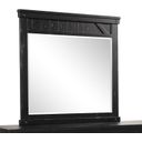 The appearance of Spruce Creek Black Mirror designed by Bernell in the transitional interior design. This black piece of furniture was selected by 1StopBedrooms from Spruce Collection to add a touch of cosiness and style into your home. Sku: 1708-140. Material: Pine.