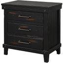 The appearance of Spruce Creek Black Nightstand designed by Bernell in the transitional interior design. This black piece of furniture was selected by 1StopBedrooms from Spruce Collection to add a touch of cosiness and style into your home. Sku: 1708-120. Material: Pine.