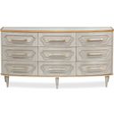The appearance of St. Charles Dresser In Dove Gray designed by Michael Amini in the transitional interior design. This dove gray piece of furniture was selected by 1StopBedrooms from St. Charles Collection to add a touch of cosiness and style into your home. Sku: 9088050SA-803. Material: Poplar Solid.