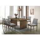 The appearance of St Gallen Dining Table In Natural Tone and Light Gray designed by Furniture of America in the transitional interior design. This natural and light grey piece of furniture was selected by 1StopBedrooms from St Gallen Collection to add a touch of cosiness and style into your home. Sku: CM3244NT-T. Material: Wood. Table Top Shape: Rectangular. Size: 39".