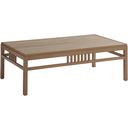 The appearance of St Tropez Rectangular Cocktail Table In Medium Brown designed by Tommy Bahama in the modern / contemporary interior design. This medium brown piece of furniture was selected by 1StopBedrooms from St Tropez Collection to add a touch of cosiness and style into your home. Sku: 3925-945C. Material: Aluminum.