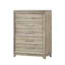 Stacy 5-Drawers Chest In Weathered Greige
