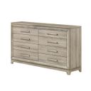Stacy 6-Drawers Dresser In Weathered Greige