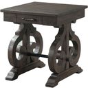 The appearance of Stanford Smokey Walnut Chairside Table designed by Picket House in the traditional interior design. This brown piece of furniture  was selected by 1StopBedrooms from Stanford Collection to add a touch of cosiness and style into your home. Sku: TST100ST. Material: Wood.