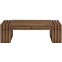 The appearance of Stanton Oak Veneer and Solid Wood Coffee Table In Brown designed by Meridian in the modern / contemporary interior design. This brown piece of furniture was selected by 1StopBedrooms from Stanton Collection to add a touch of cosiness and style into your home. Sku: 232Brown-C. Material: Rubberwood.