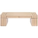 The appearance of Stanton Oak Veneer and Solid Wood Coffee Table In Natural designed by Meridian in the modern / contemporary interior design. This natural piece of furniture was selected by 1StopBedrooms from Stanton Collection to add a touch of cosiness and style into your home. Sku: 232Natural-C. Material: Rubberwood.