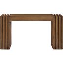 The appearance of Stanton Oak Veneer and Solid Wood Console Table In Brown designed by Meridian in the modern / contemporary interior design. This brown piece of furniture was selected by 1StopBedrooms from Stanton Collection to add a touch of cosiness and style into your home. Sku: 232Brown-T. Material: Rubberwood.