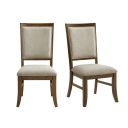 Stark Dining Side Chair Set of 2 In Grey and Cherry