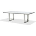 The appearance of State St. Glossy White Dining Table designed by Michael Amini in the modern / contemporary interior design. This glossy white piece of furniture was selected by 1StopBedrooms from State St. Collection to add a touch of cosiness and style into your home. Sku: N9016000T-116;N9016000L-116. Table Top Shape: Rectangular. Material: Stainless Steel. Size: 44" x 95".