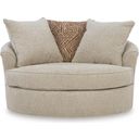 The appearance of Steelwater Retreat Oversized Swivel Accent Chair In Latte designed by Signature Design by Ashley in the transitional interior design. This latte piece of furniture was selected by 1StopBedrooms from Steelwater Retreat Collection to add a touch of cosiness and style into your home. Sku: 6670421. Material: Fabric.