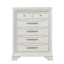 The appearance of Stella Mia Chest In Creamy White designed by Furniture of America in the traditional interior design. This creamy white piece of furniture was selected by 1StopBedrooms from Stella Mia Collection to add a touch of cosiness and style into your home. Sku: FM70000WH-C. Material: Pine Wood.