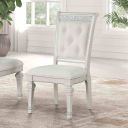 The appearance of Stella Mia Side Chair Set of 2 In Ivory designed by Furniture of America in the traditional interior design. This ivory piece of furniture was selected by 1StopBedrooms from Stella Mia Collection to add a touch of cosiness and style into your home. Sku: FM31000WH-SC-2PK. Material: Solid Rubberwood.